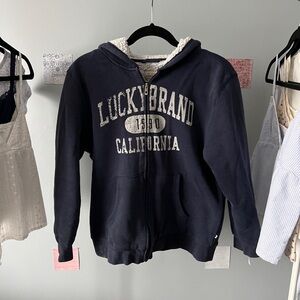 Lucky brand kids navy zip up